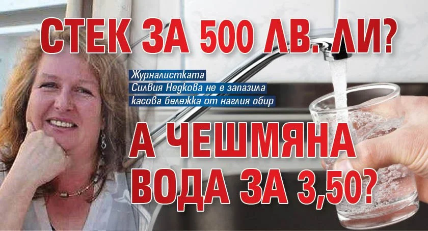 РИБАЙ СТЕК ЗА 500 лв. ЛИ? А чешмяна вода за 3.50?