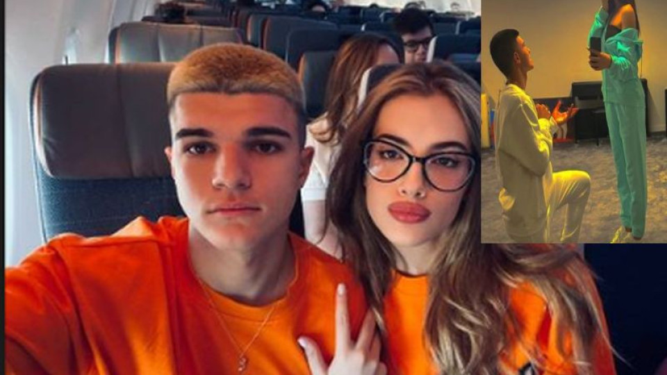 Шокът на Алисия е огромен: Синът й се жени на 18! (Валерко падна на колене и се сгоди - СНИМКИ)