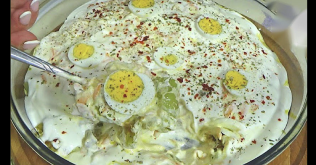 Млечна салата с варени яйца – хит №1 с продуктите от Великден: