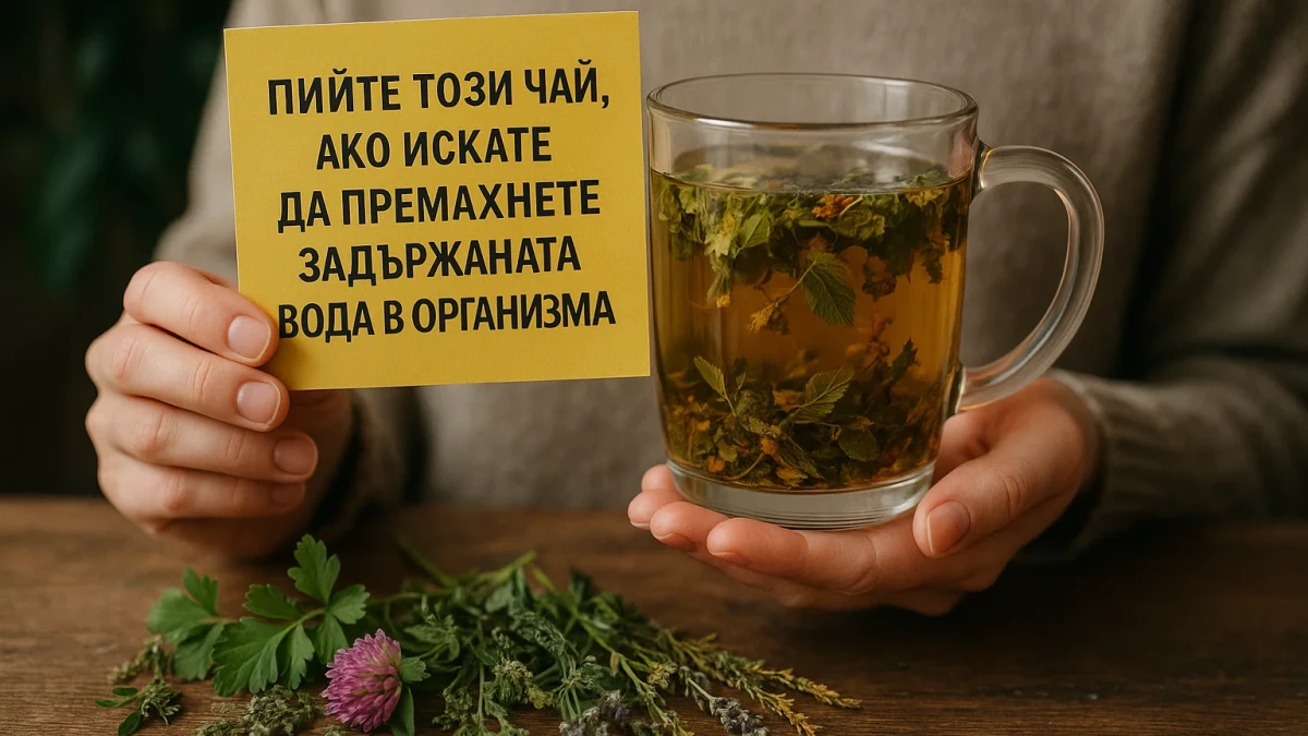 Пийте този чай от билки, ако искате да запазите задържаната вода в организма