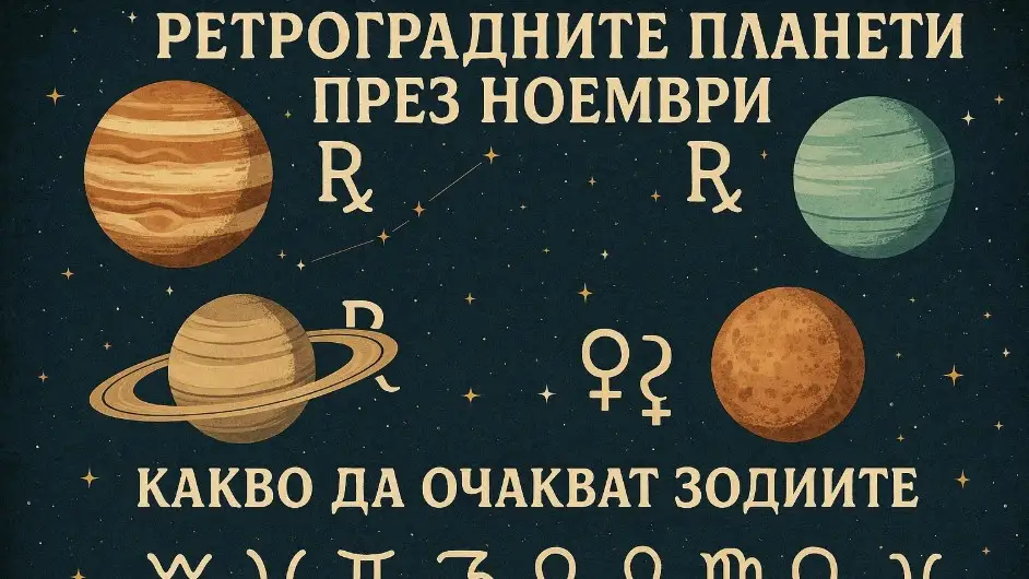 Ретроградните планети през ноември 2025: месец на преосмисляне и завръщане към миналото
