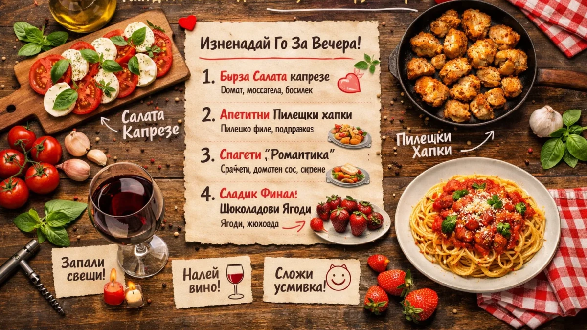 Рецепта за първа среща: Как да го изненадаш с вкусна и бърза вечеря