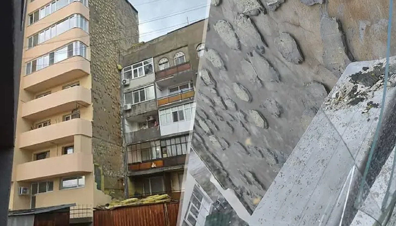 Фасадата на саниран за над половин милион евро блок в Тутракан се срути